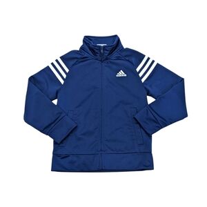 Adidas Navy Dark Blue Track Sporty Athletic Jacket Toddler Little Boys Size 4